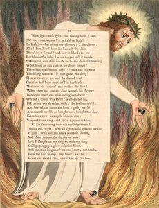 William Blake illustration to Night Thoughts (Plate 73) by William Blake